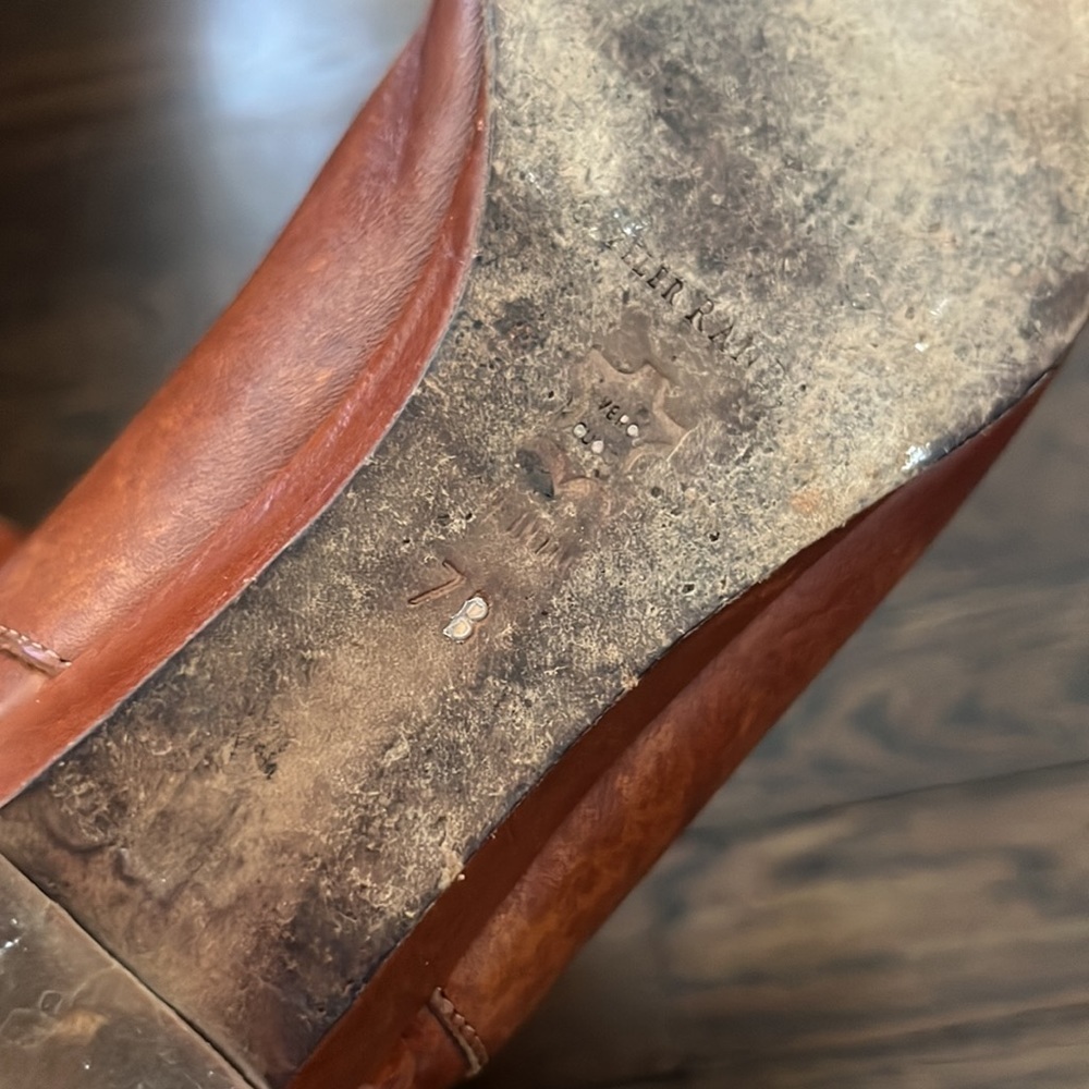 LOEFFLER RANDALL Leather wedge Riding Boots - Picture 6 of 6